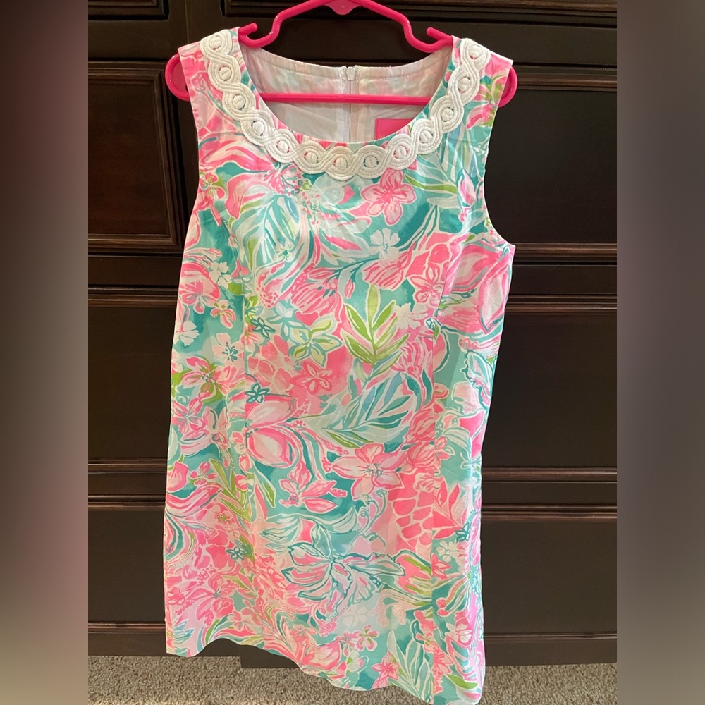 Lilly Pulitzer Pink and Green Kids Dress